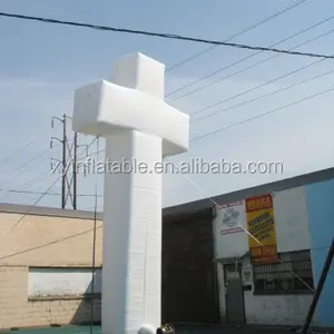 2021 Hot Selling White Giant Opblaasbare Cross, Opblaasbare Jesus Cross Voor Verkoop