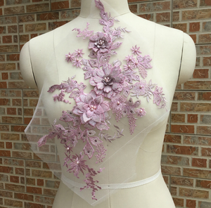 Macarons vải hoa ĐÍNH THÊU Hoa Các Bản vá lỗi, vàng đính làm việc thiết kế cho Dresses - Product Image 1