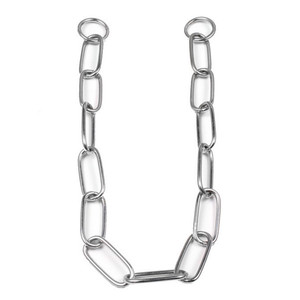 Collar de acero inoxidable cromado para mascotas, cadena para perro, alta calidad - Product Image 2