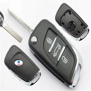 Keyyou-coque de clé télécommande pliable (CE0536), pour voiture et Peugeot 407, 307, 408, 308, citroën C2, C3, C4, C5, C6, XSARA, GRAND PICASSO