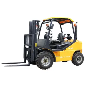 Factory preis YTO 2.5ton 2WD Small Rough Terrain Forklift CPCD25