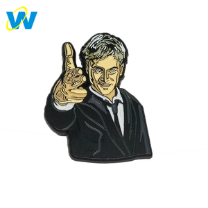 2018 nueva llegada de moda de encargo de placa de metal Placa de esmalte suave pin de solapa hombre de laple botón pin - Product Image 4