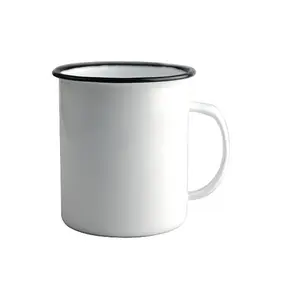 Oempromo定制标志空白搪瓷饮用露营杯
