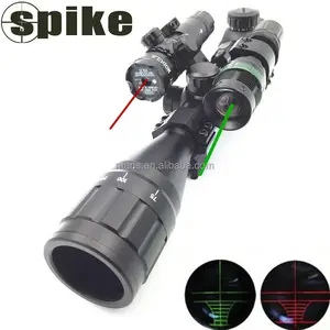 Lunette de visée Spike 4-16X50 avec visée laser rouge et lampe de poche laser verte