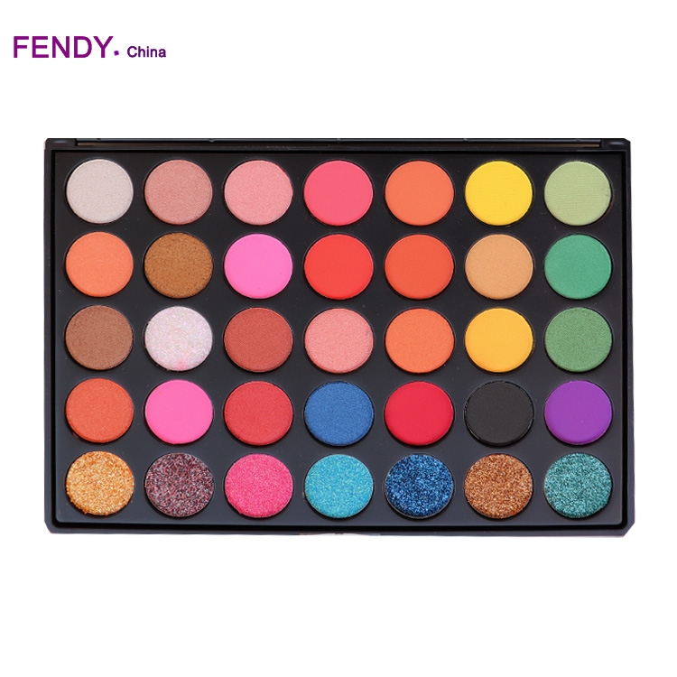 35 цветов Палитра теней для макияжа натуральные матовые мерцающие блестящие пигментные тени для век Палитра