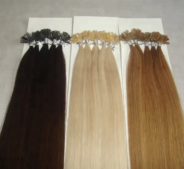 raw Cambodian double drawn nail tip hair extension