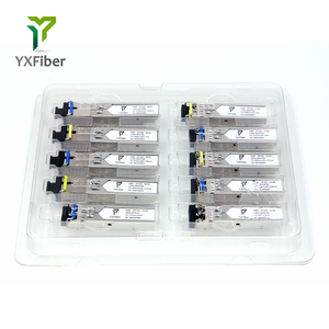 Equipamento compatível da fibra ótica do preço do módulo do LC DDM 1G do transceptor ótico <span class=keywords><strong>SFP</strong></span> 1.25G <span class=keywords><strong>BIDI</strong></span> <span class=keywords><strong>20km</strong></span> 1310nm 1550nm SMF único