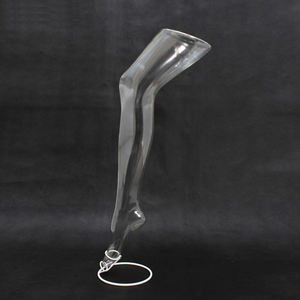 Formes de pieds transparents en plastique, bon marché, <span class=keywords><strong>mannequin</strong></span>, bas des jambes féminines - Product Image 1