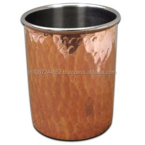 Vaso de cobre puro, artículos de bebida de vidrio, barra y accesorio de cocina - Product Image 1