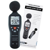 Sonomètre Professionnel Compact à Haute Précision (30-130 dB) avec Fonction d'Enregistrement de Données et Écran Rétroéclairé