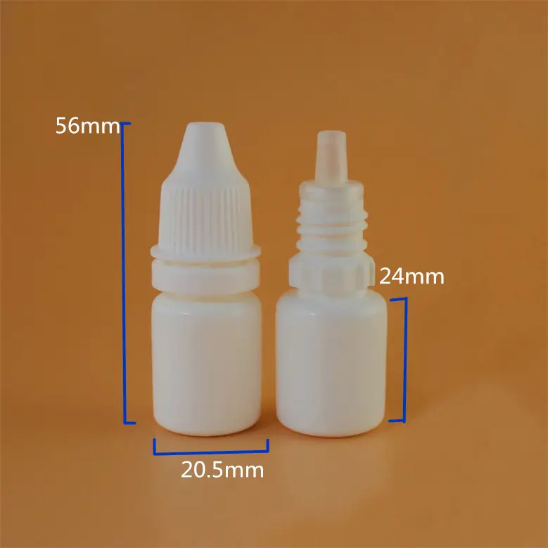 Botella cuentagotas de Medicina de HDPE, 5ML, gota de ojo