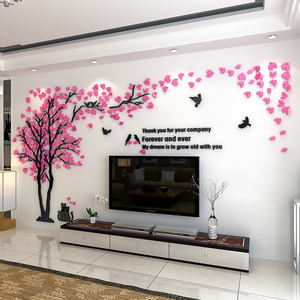 Adesivo Murale Decorativo 3D in Acrilico con <span class=keywords><strong>Uccelli</strong></span> su Albero, Decorazione Fai-da-Te per la Casa - Product Image 5