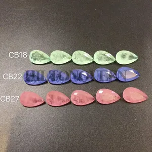 Hot sale Colored Beautiful Loose Fusion Stone for Jewelry Tear Drop Pear Shape