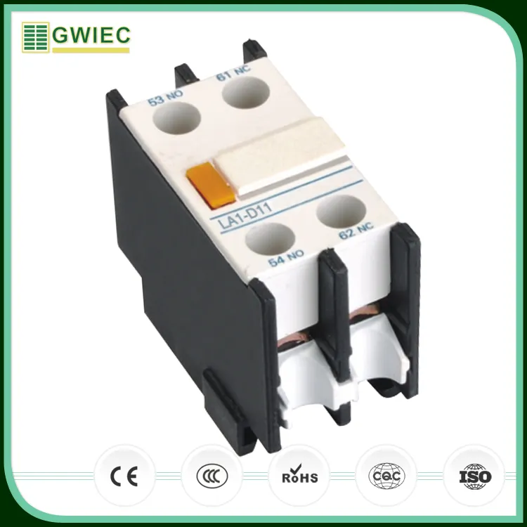 GWIEC, productos de alta demanda para vender LA1-DN11, tipo de electricidad Ac, bloque de Contactor auxiliar