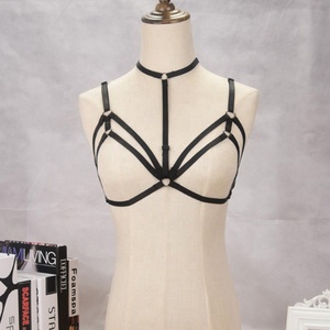 Novo Design Bandagem Pentagrama Sexy Harness <span class=keywords><strong>Bra</strong></span> Cintas Elásticas Bandagem Sexy <span class=keywords><strong>Cupless</strong></span> Mulheres Honeymoon <span class=keywords><strong>Bra</strong></span>