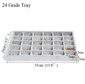 Jewelry Tray Storage Box Watch Holder Necklace <strong>Ring</strong> Earrings Pendant Display Organizer <strong>Plate</strong> - Product Image 5