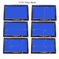12V-24V 800 * 480HD 7 "TFT LCD à Quadruple Moniteur pour le Camion Automatique DE Surveillance De VIDÉOSURVEILLANCE 4 Canaux RCA Entrées Vidéo