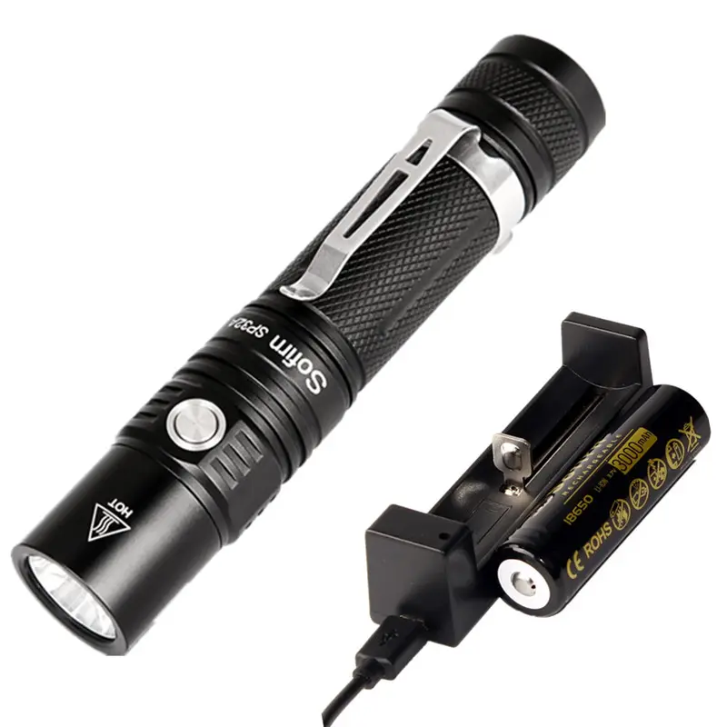 High Quality XP-L2 V6 LED Multi-function Mini Tactical Flashlight Wholesale Powerful The Best Flashlight In The World
