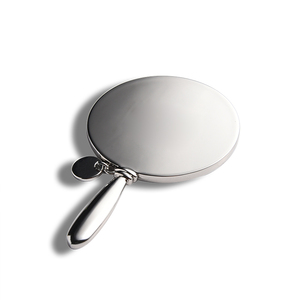 Specchio da Trucco Antico Personalizzato Rotondo in Metallo Piccolo Specchietto Portatile con Ciondoli - Product Image 4