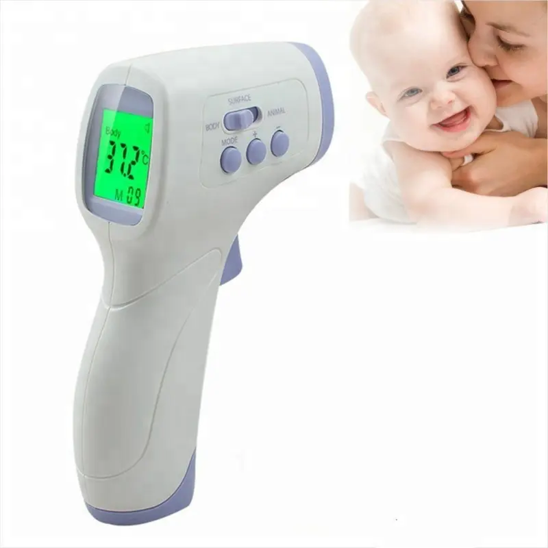 Non-contact Infrared Thermometer Forehead Body Surface Temperature Measurement Data Hold Digital LCD Laser Temperature Meter