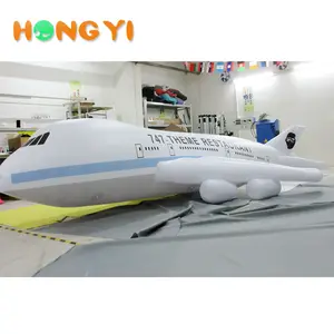 Large Colorful Inflatable LED Light Airplane For Advertising Promotion Exhibition Decoration