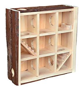 <span class=keywords><strong>Tour</strong></span> de jeu naturelle en bois pour rongeurs EUDR / Spielturm Gym Hamster Maze - Product Image 1