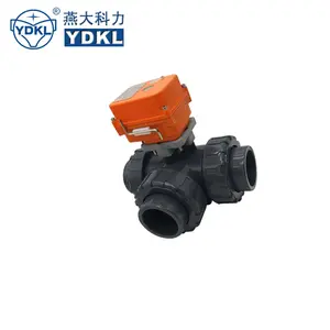 Plastic actuated 3way motorized valve kld