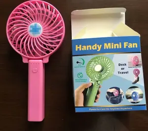 Fabrika ucuz sıcak Amazon için katlanabilir şarj edilebilir pil Mini Fan yaz taşınabilir USB el fanı