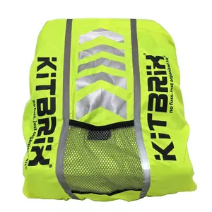 2024 Custom fashion waterproof Reflective fluorescent sport backpack cover