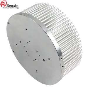 high power led light heat sink pin fin round heatsink extruded aluminium radiator manufacturer