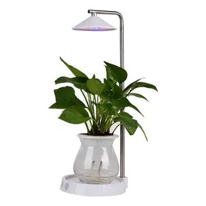מלא ספקטרום גדל אורות לצמחים מקורה, מנורת שולחן סוג צמח לגדול אור, אורך מתכוונן LED לגדול אור