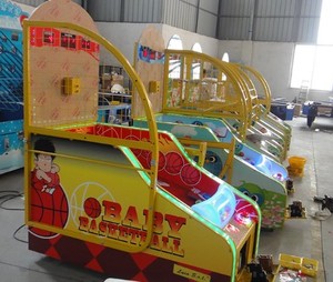 Venta caliente Máquinas de juego de deporte de baloncesto de bebé feliz de Interior de Arcade que funcionan con monedas para parque de atracciones para la venta - Product Image 5