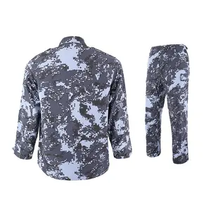 Kms Blauw Camouflage Tactische Kleding Security Guard Tactical Broek Uniform Veiligheid Bdu Uniform Kleding