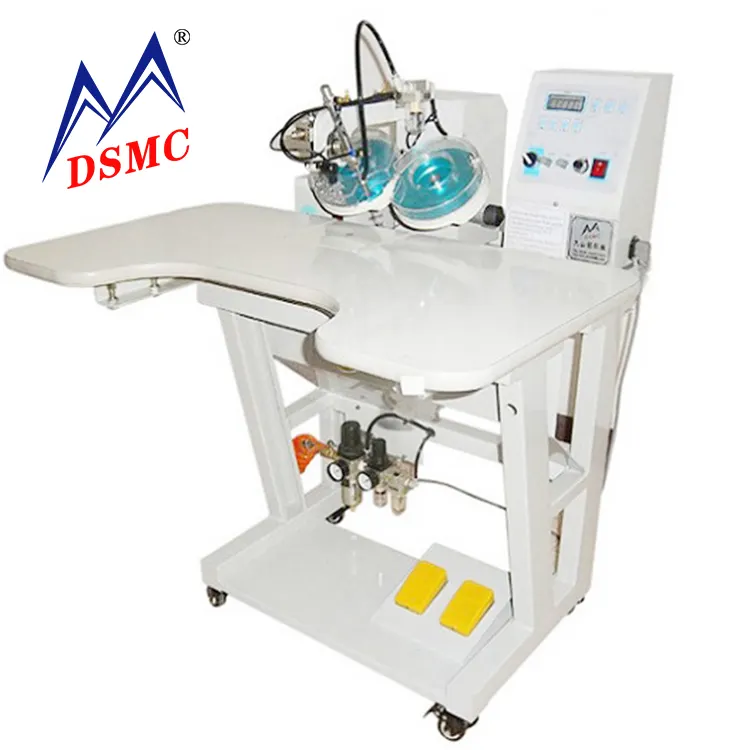 Máquina de ajuste quente de cristal da máquina de strass do tecido semi automático