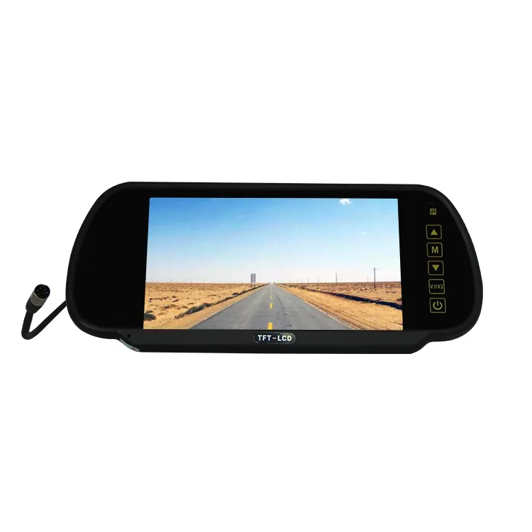 7 pulgadas tft lcd coche reposacabezas monitor con entrada rca para coche de navegación por satélite