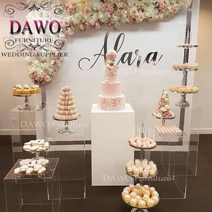 Wedding and Party Used Cylinder Transparent Acrylic <strong>Plinth</strong> <strong>Stand</strong> - Product Image 4