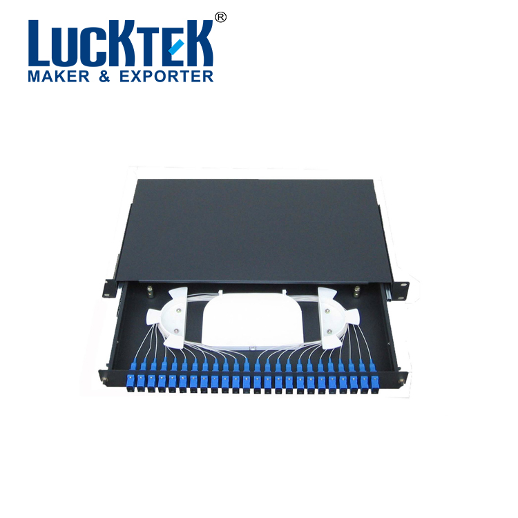 19 дюймов 1HU сборные Выдвижная Оптическое волокно сплайс-box