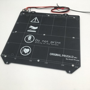 Cama Calefactada para Impresora 3D <span class=keywords><strong>Prusa</strong></span> I3 <span class=keywords><strong>MK3</strong></span>, Cama Calefactada Magnética MK52 de 24V, Ensamblaje - Product Image 1