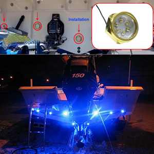 24W 12V Marine Yacht Boat LED <strong>Lights</strong> IP68 &amp; IP66 Rated Stainless Steel Drain <strong>Plug</strong> <strong>Light</strong> for Pool for Underwater Use - Product Image 6