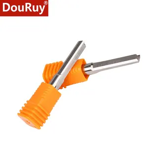 DouRuy 3.175/4/5/6mm tige 2 cannelures mèches droites pour bois <span class=keywords><strong>CNC</strong></span> fraises à graver droites outils de fraise en bout fraise - Product Image 3