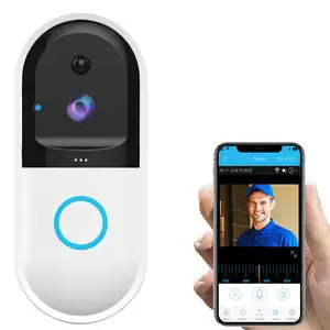 Wireless Smart Battery操作Doorbell Camera WiFi Video Home Security Night Vision Door Bell