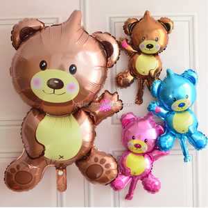 Cute Cartoon animal onda ballon festa di compleanno del bambino della decorazione mini <span class=keywords><strong>orso</strong></span> stagnola <span class=keywords><strong>palloncino</strong></span> - Product Image 5