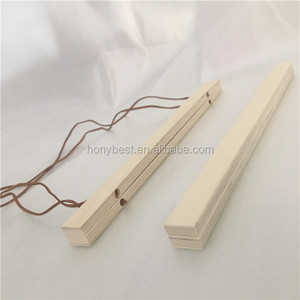 Cadres magnétiques en bois contreplaqué uni avec corde en cuir Cintre <span class=keywords><strong>d</strong></span>'affiche en bois Impressions sur toile Cadres Photo Photo Bandes de bois suspendues - Product Image 2