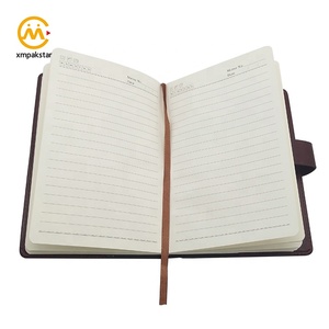 Customizable Deboss logo Vintage PU Leather Cover Planner Lockable <strong>Diary</strong> Journal Notebook <strong>with</strong> <strong>Lock</strong> - Product Image 4