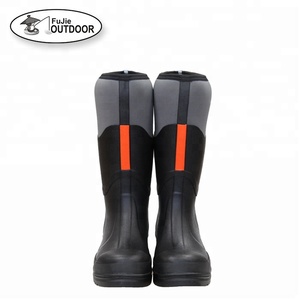 Mens <strong>Waterproof</strong> Neoprene Rain <strong>Boots</strong> With <strong>Steel</strong> <strong>Toe</strong> Outdoor Rain <strong>Boots</strong> - Product Image 3