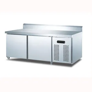 pizza workbench refrigerators frozen fresh frozen table bench refrigerators horizontal tea shop freezer flat - cold console
