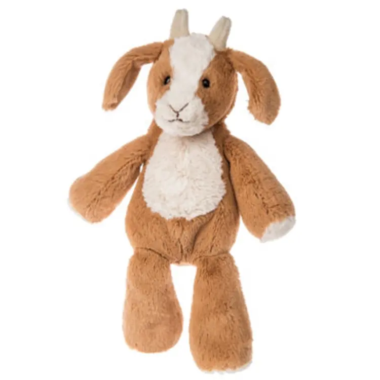 बच्चे नरम प्यारा भेड़ का बच्चा गुड़िया खेत खिलौना आलीशान भेड़ सो मेट खड़े Longhorn आलीशान ब्राउन खिलौना बकरी