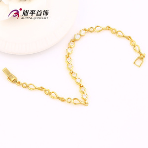 Nouvelle Arrivée 24 k Plaqué <span class=keywords><strong>Or</strong></span> <span class=keywords><strong>blanc</strong></span> zircon de mariage bijoux bracelet pour les femmes - Product Image 6