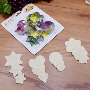 食品グレードステンレスビスケットモールドクッキー/クラスト/様々な形状のフルーツカッター用キッズ用クリエイティブ焼き - Product Image 3