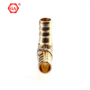 Fabricante de GA Accesorios de latón Conector de manguera en forma de T de cobre T 6mm-10mm - Product Image 3